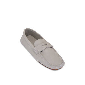Khaite オカスティナシッフホホハック H6014894 200 Khaite - Billy Light Gray Leather Loafer | Mitchell Stores
