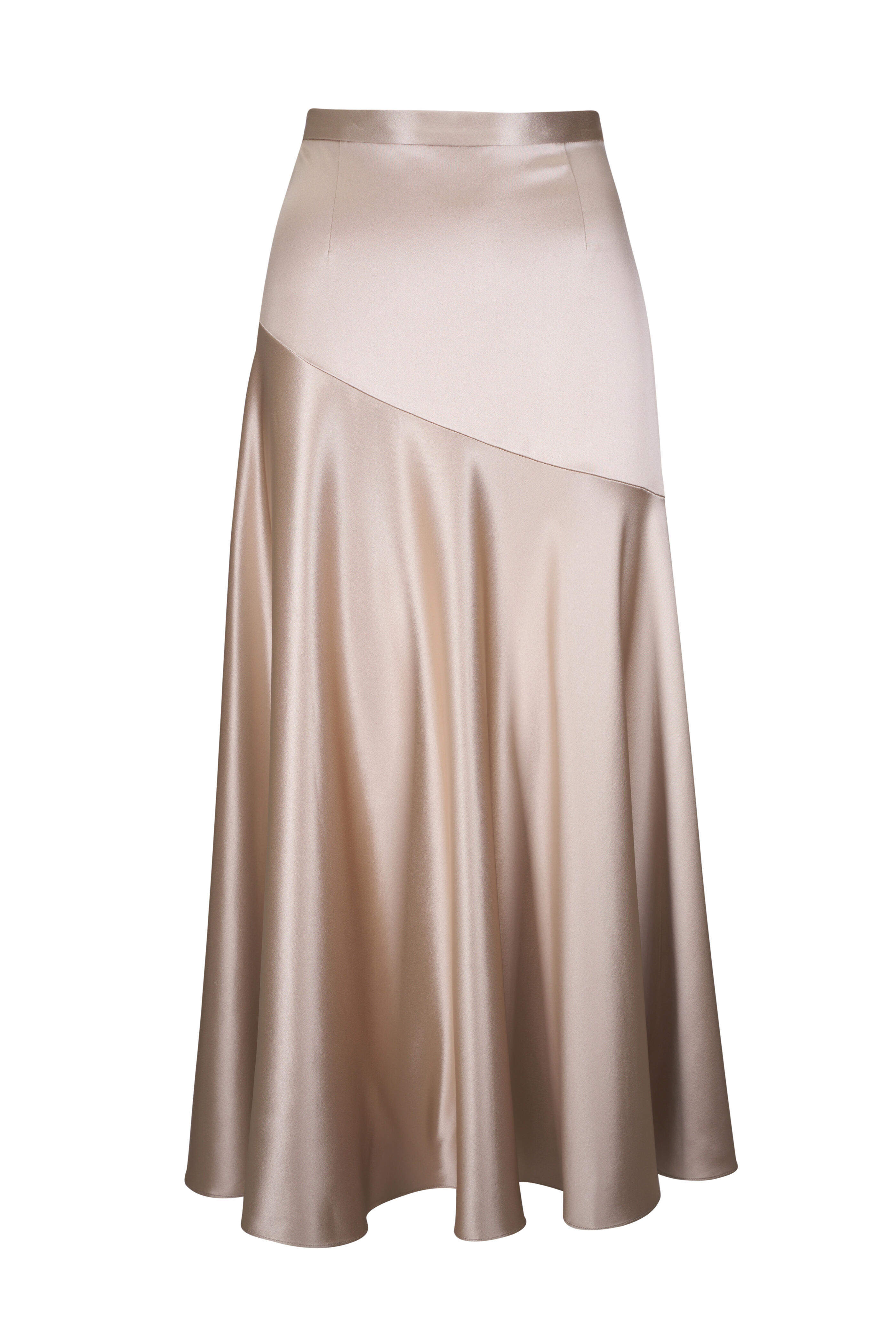 Adam Lippes - Tess Platinum Silk Skirt