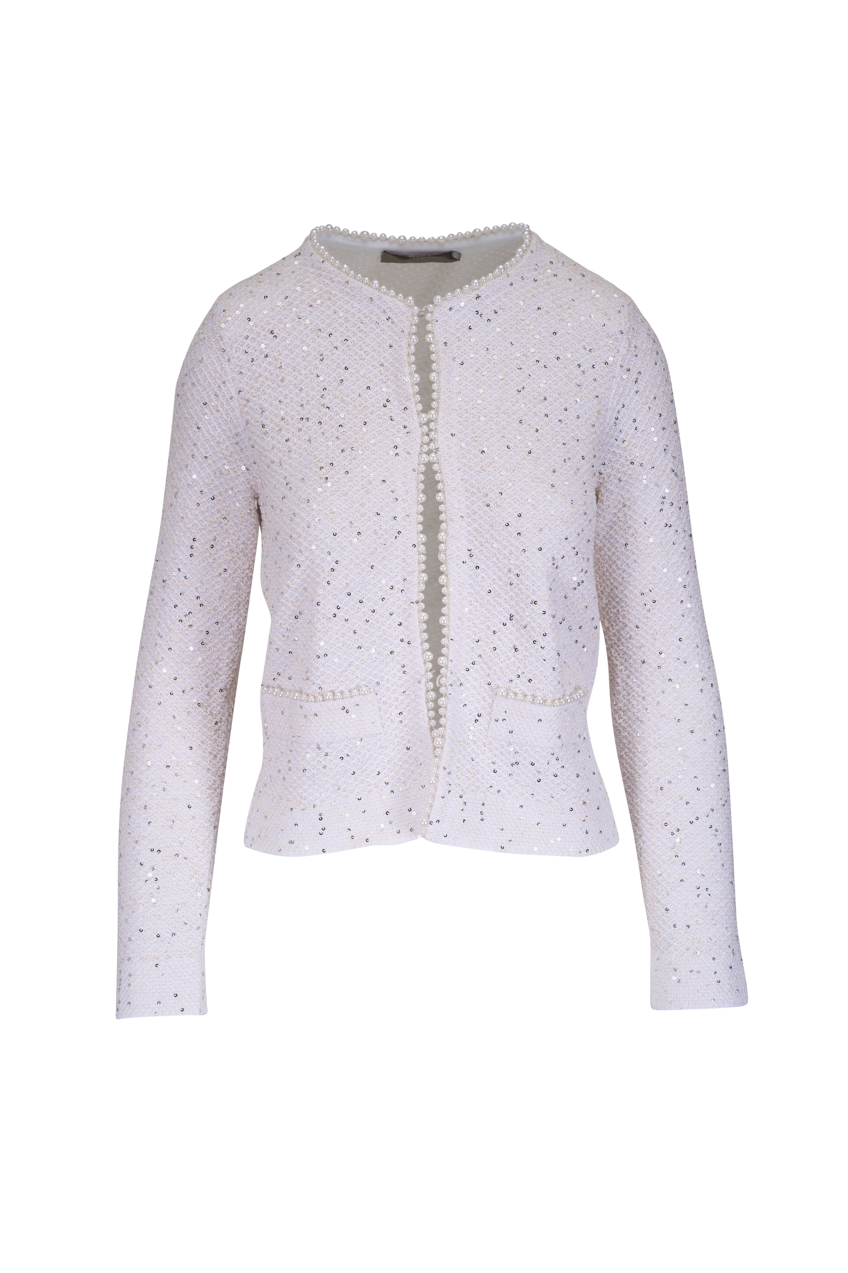 D.Exterior - Trame Cristalli Ivory Blazer