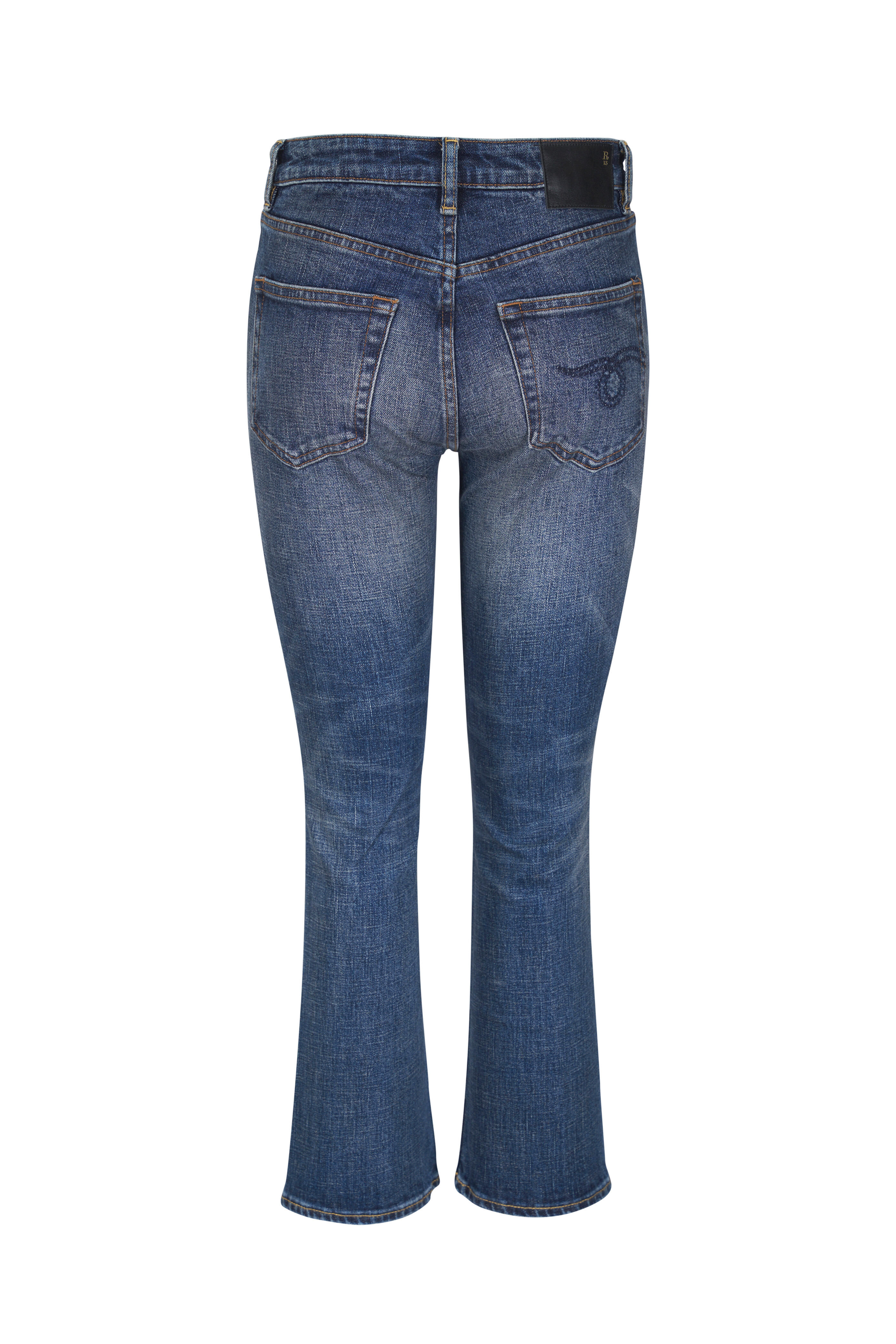 R13 - Kick Fit Jasper Crop Flare Jean - view 2