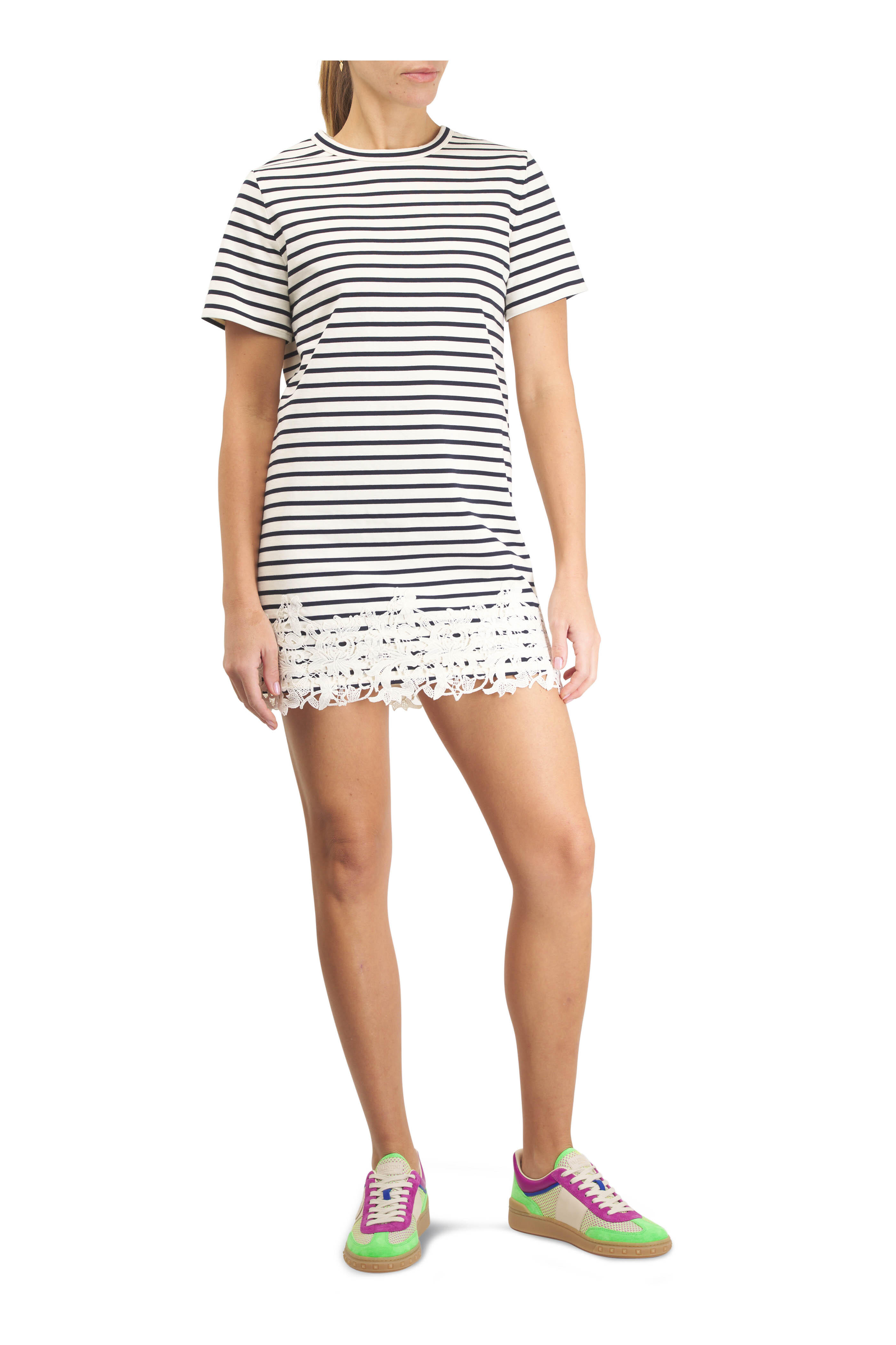 Valentino Garavani - Upvillage Multicolor Mesh & Leather Sneaker