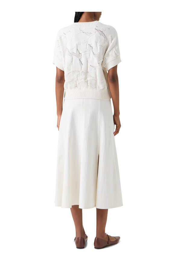 Akris Punto Cream Chunky Knit Sweater - view 3