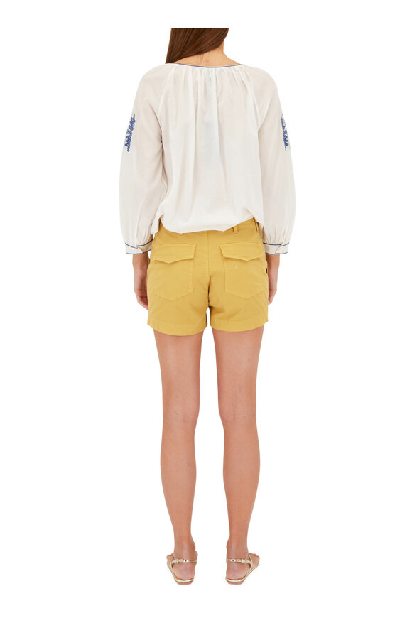Nili Lotan - Tuscan Yellow Utility Shorts