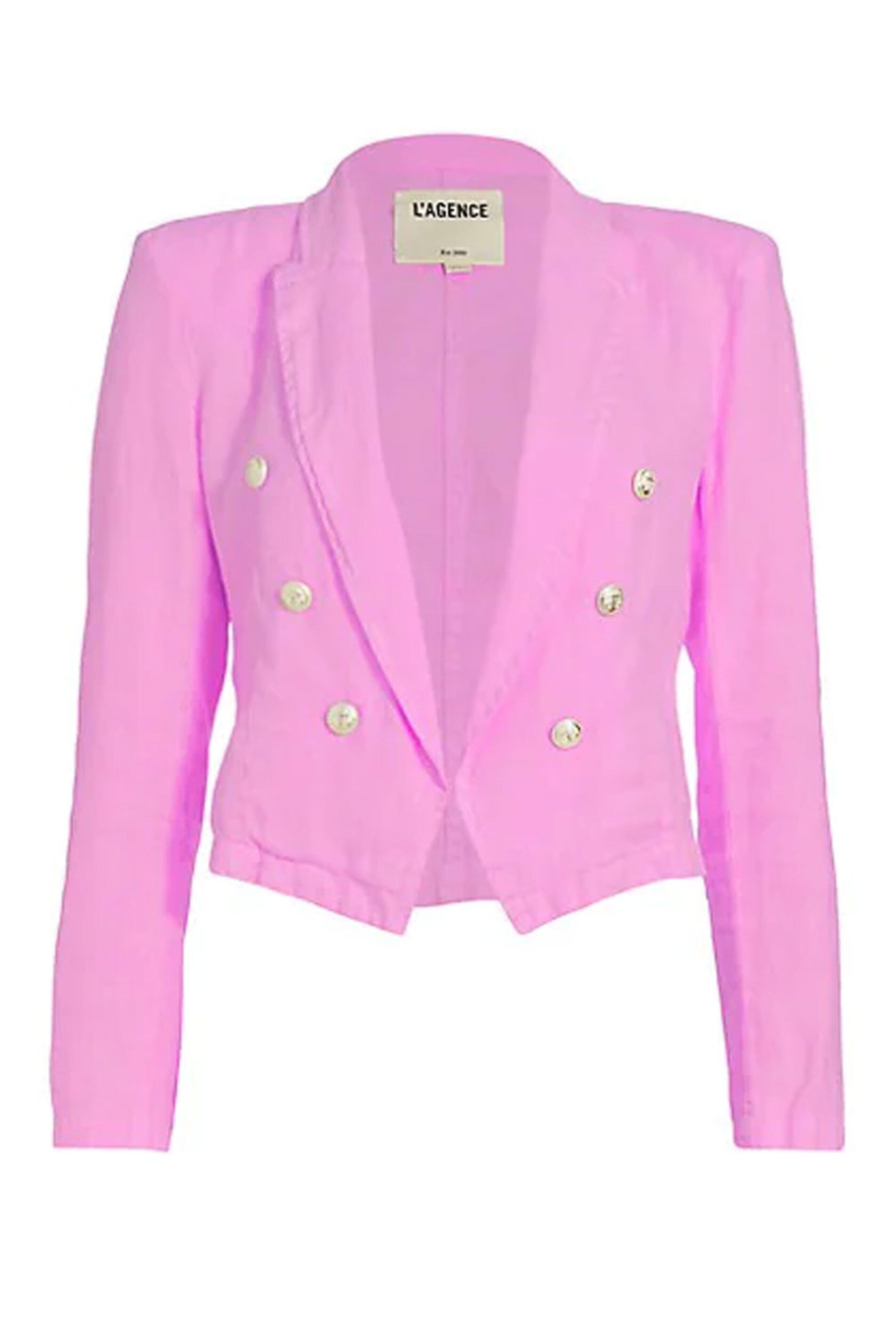 L'Agence - Sugar Plum Inez Cropped Blazer
