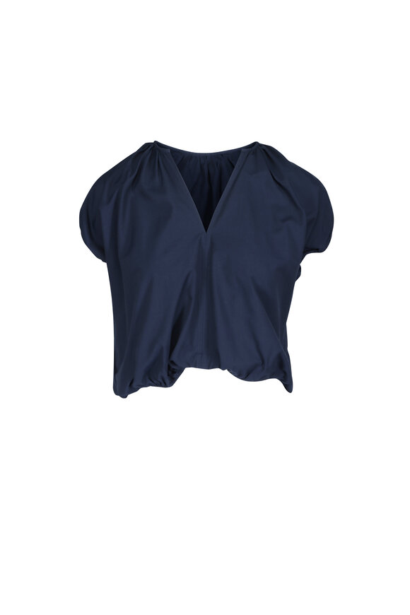 Brochu Walker Louie Navy Blouse