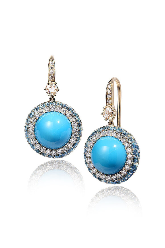 Nam Cho Turquoise Drop Earrings