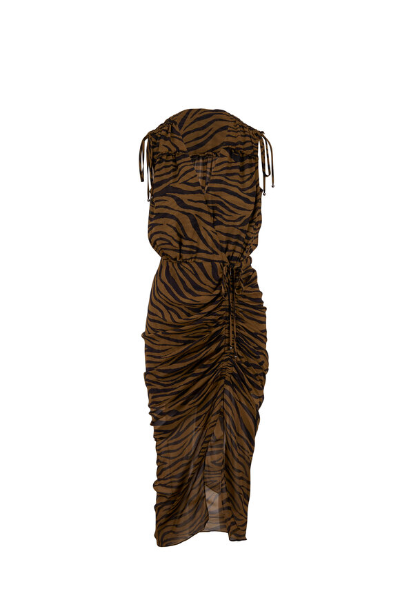 Veronica Beard - Teagan Zebra Print Sleeveless Dress