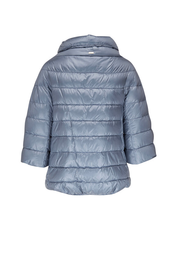 Herno - Light Blue Nylon Ultra Light Puffer Jacket 