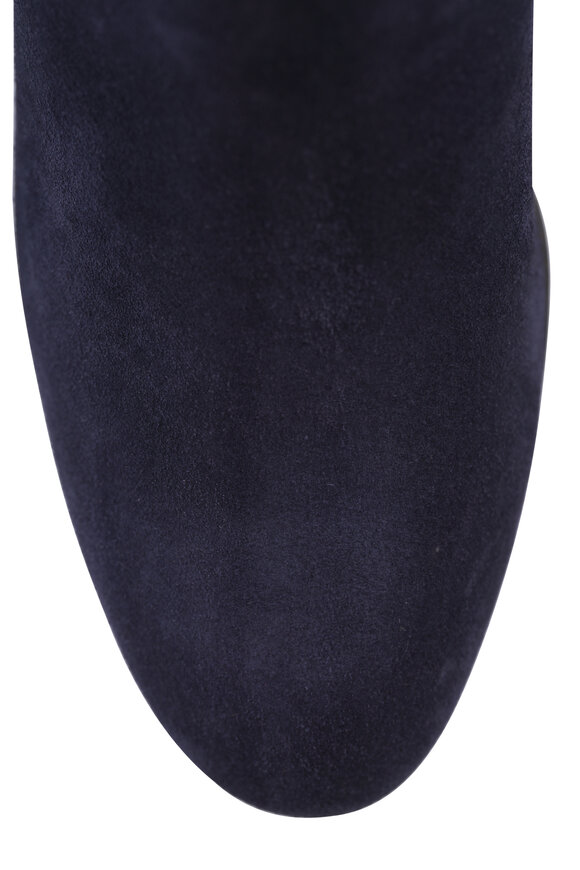 AGL Lynn Dark Blue Suede Bootie, 60mm - view 4