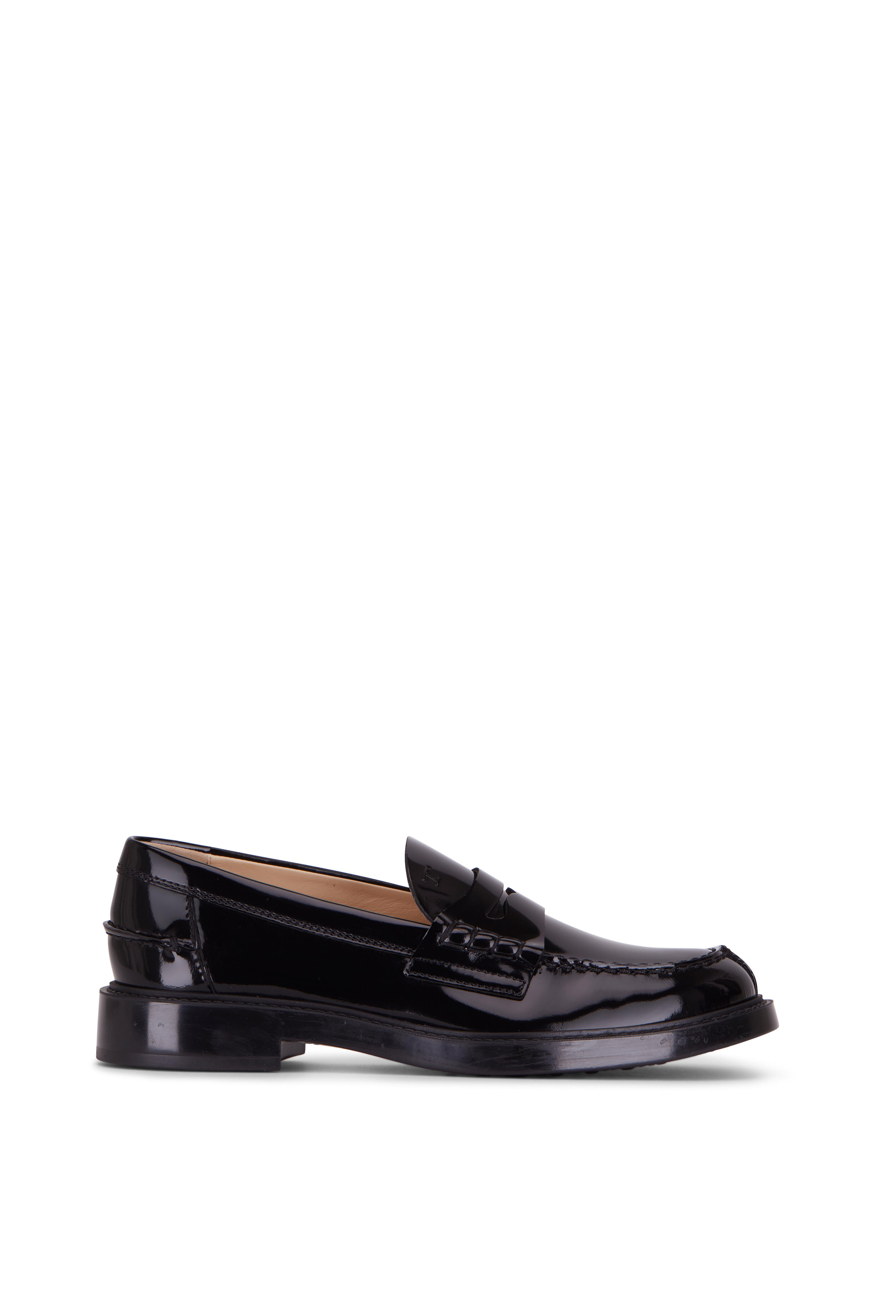 Tod's - Gomma Basso 59C Patent-leather Loafers - Black - IT41.5 - Net A Porter