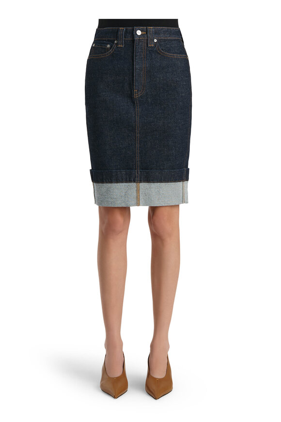 Khaite Kendra Benson Denim Skirt - view 2