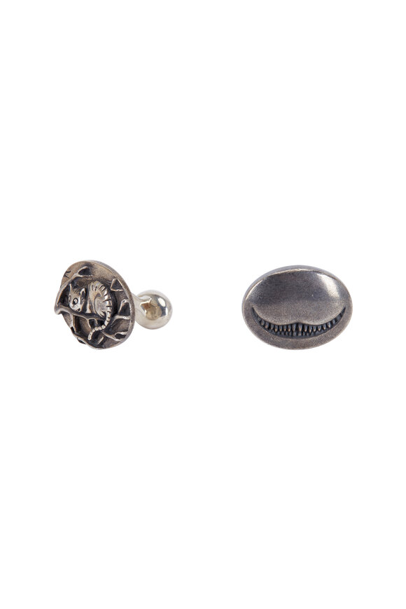 Spivey - Sterling Silver Cheshire Cat Cuff Links