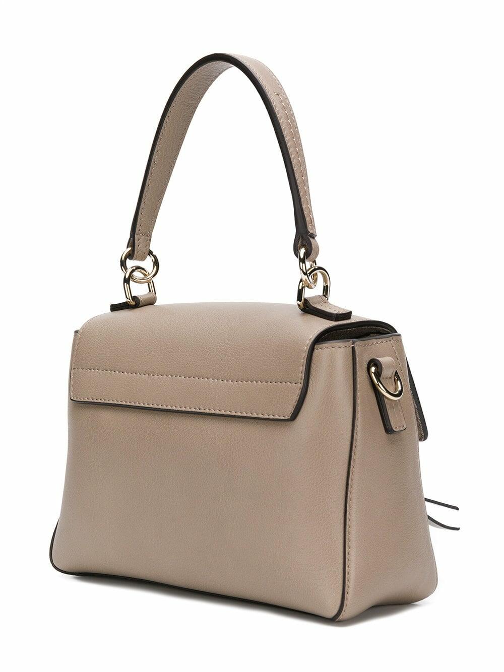 Chloé - Mini Faye Motty Gray Leather Bag