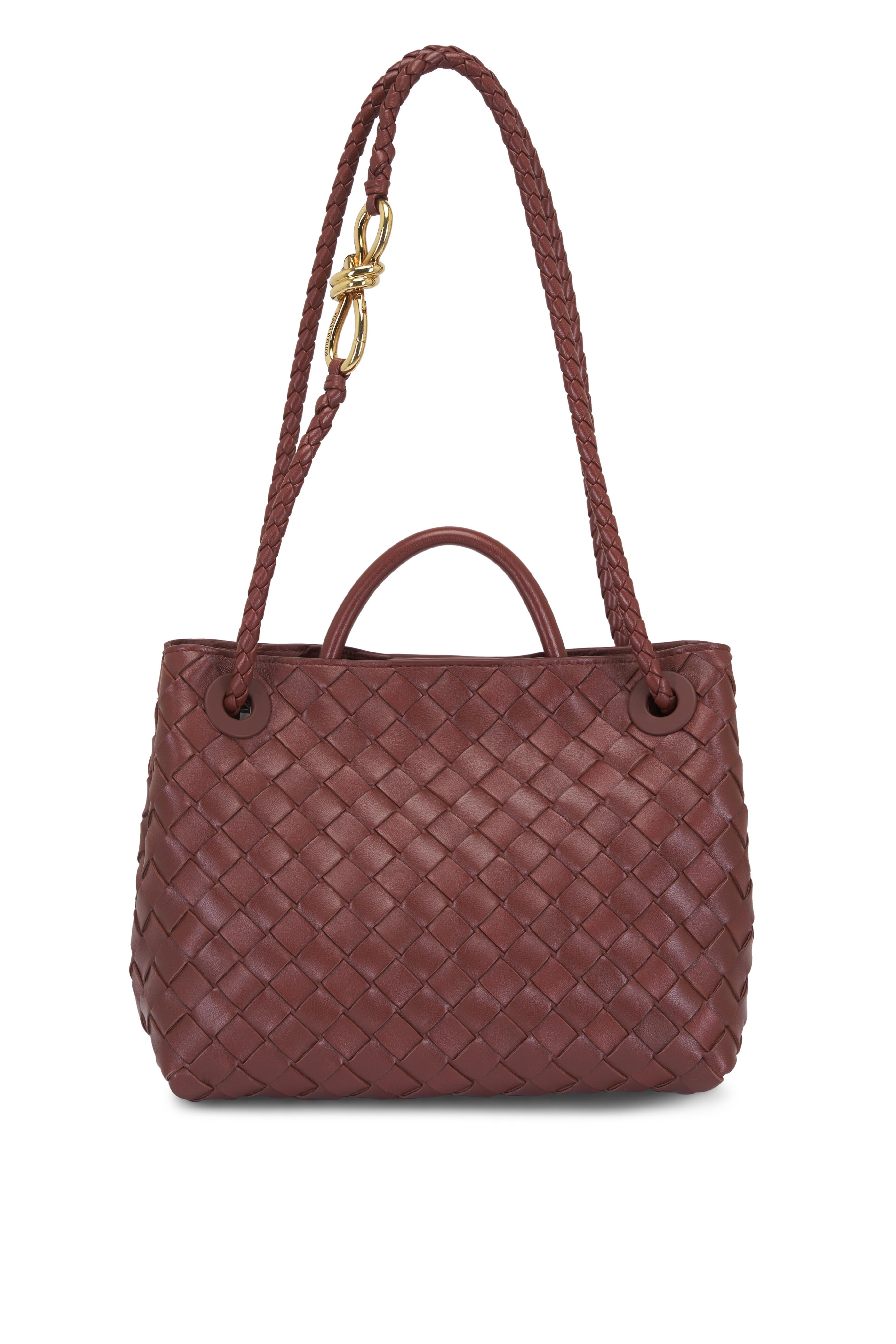 トートバッグ BOTTEGA VENETA Brown Leather Small Andiamo Handbag Andiamo Large leather tote bag in brown - Bottega Veneta