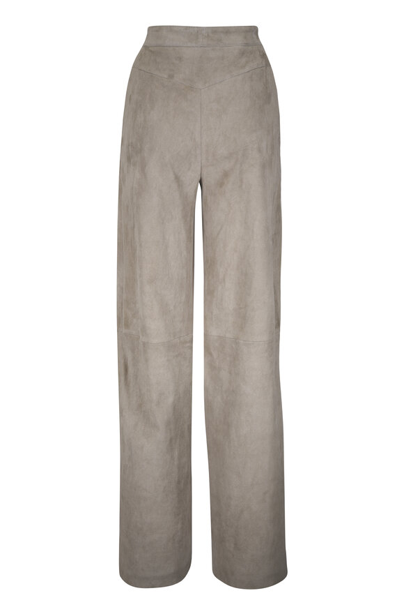 Jitrois Lauda Gray Suede Pant - view 2