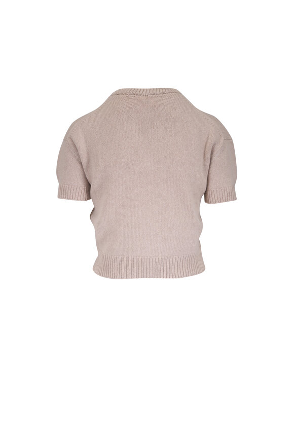 Khaite Golden Sepia Lofty Cashmere Sweater - view 2