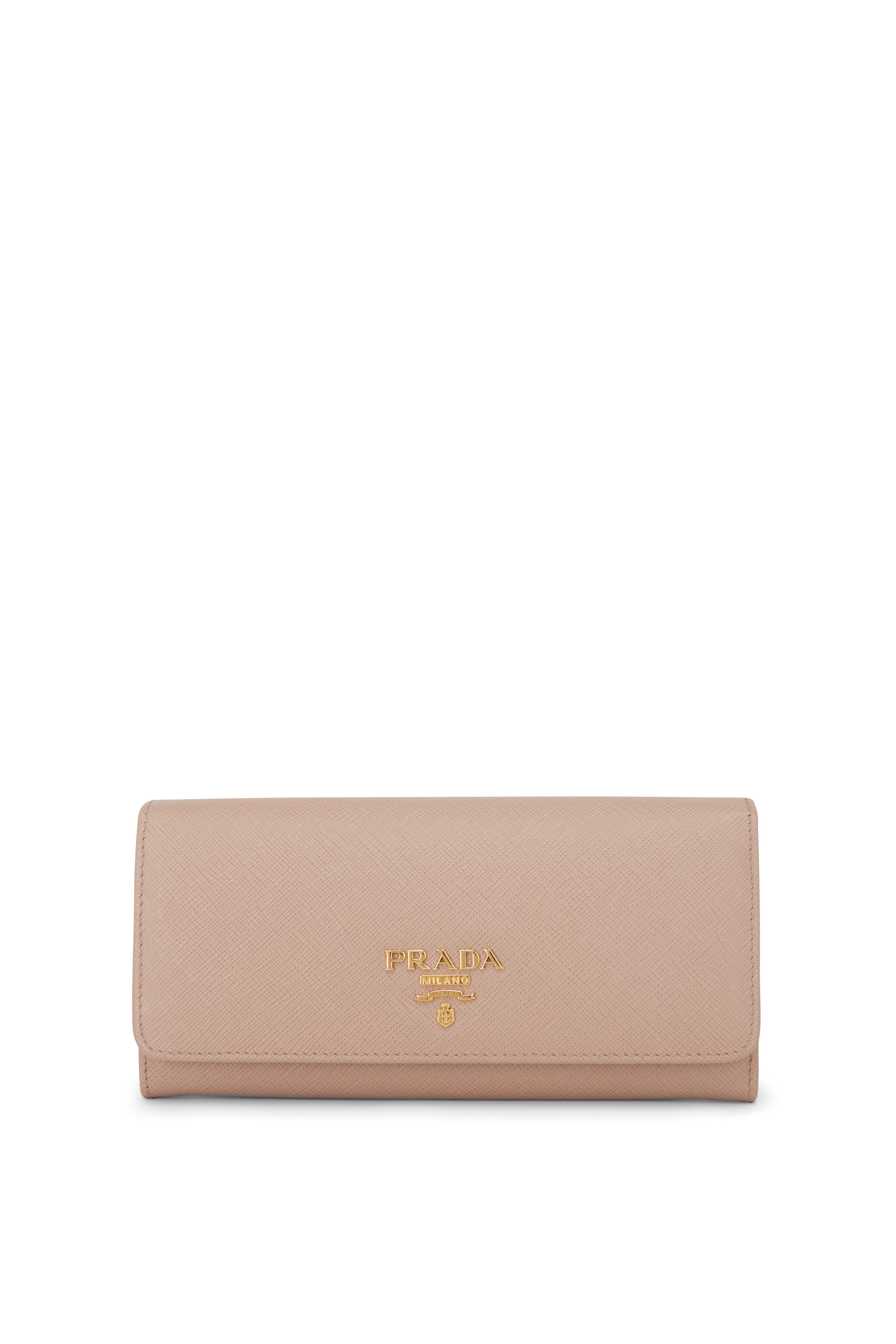 PRADA Saffiano Leather Bi-Fold Wallet Card Case Coin Purse Red - Final