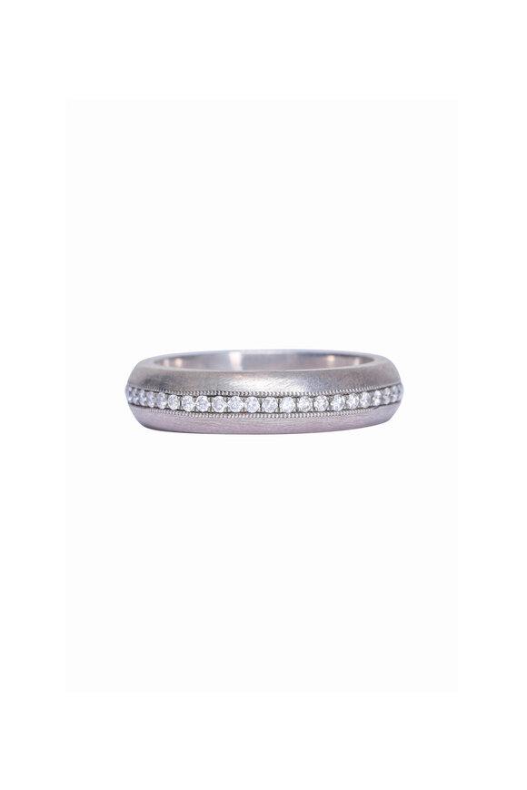 .925Suneera Sterling Silver & Diamond Eternity Band Ring