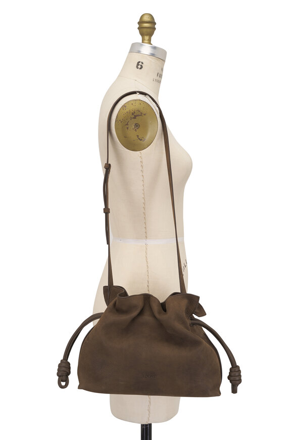 Loewe Medium Flamenco Tundra Leather Clutch - view 6