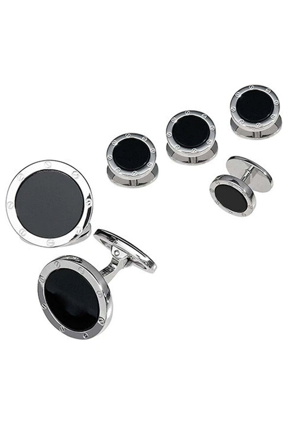 dunhill カフリンクス（925）シルバー ブラック dunhill 925 Sterling Silver cufflinks | eBay