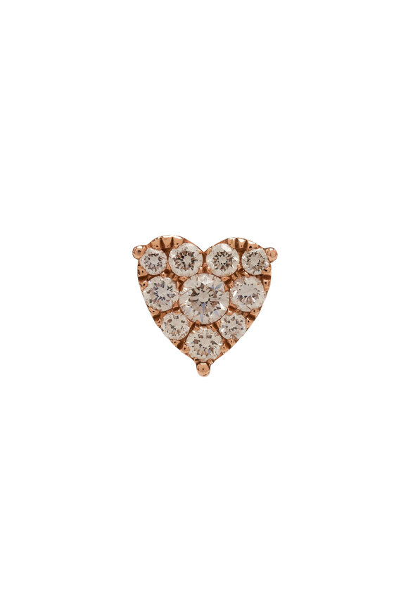 Kai Linz - Diamond Heart Stud Earrings