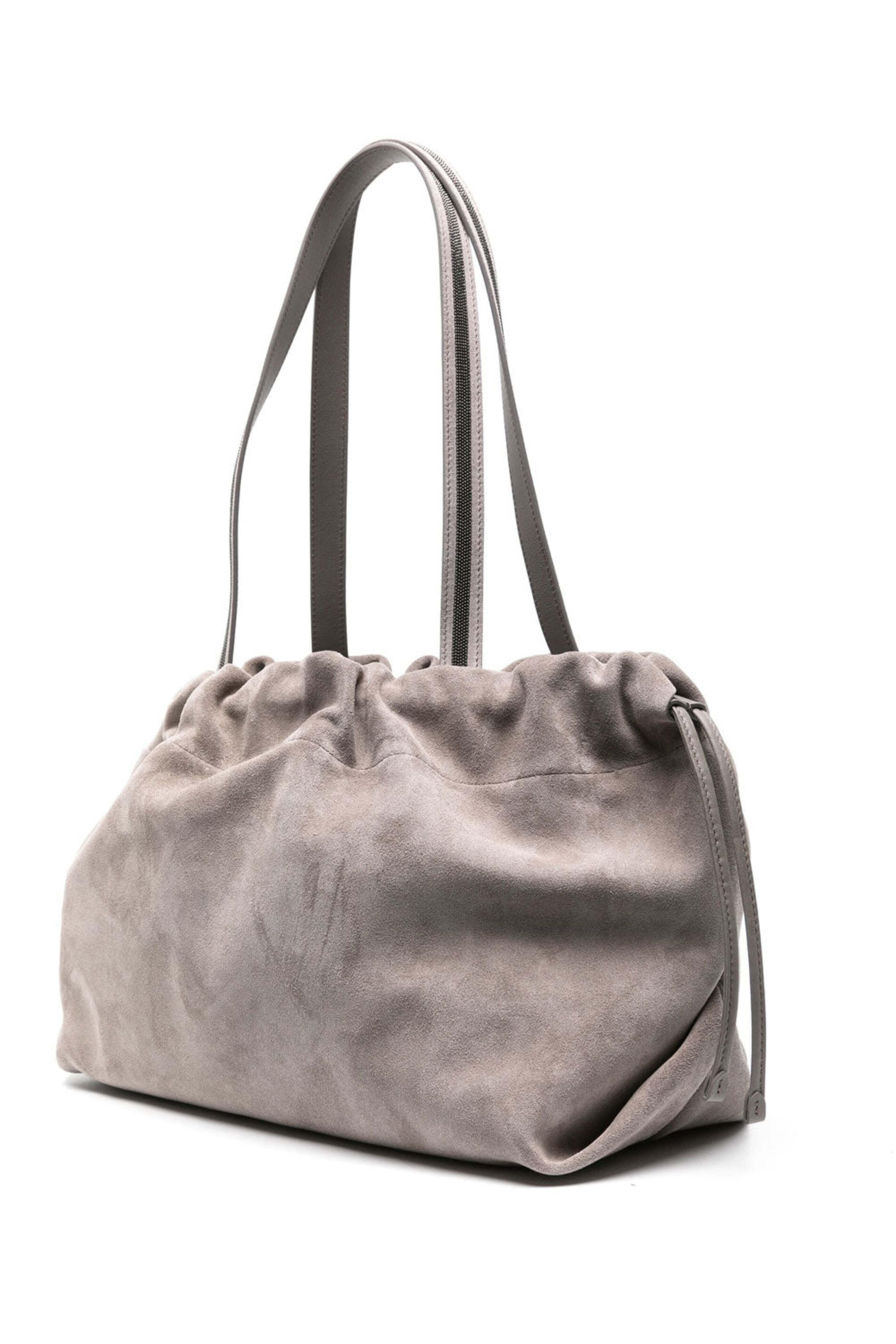 Brunello Cucinelli - Drawstring Shoulder Bag in Petra