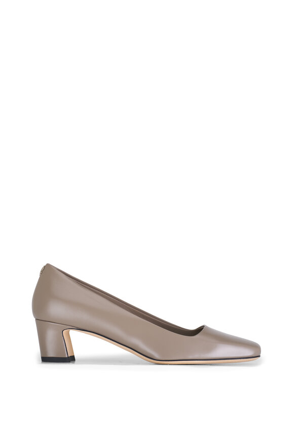 Jimmy Choo - Winnie Taupe Leather Pump, 45mm 