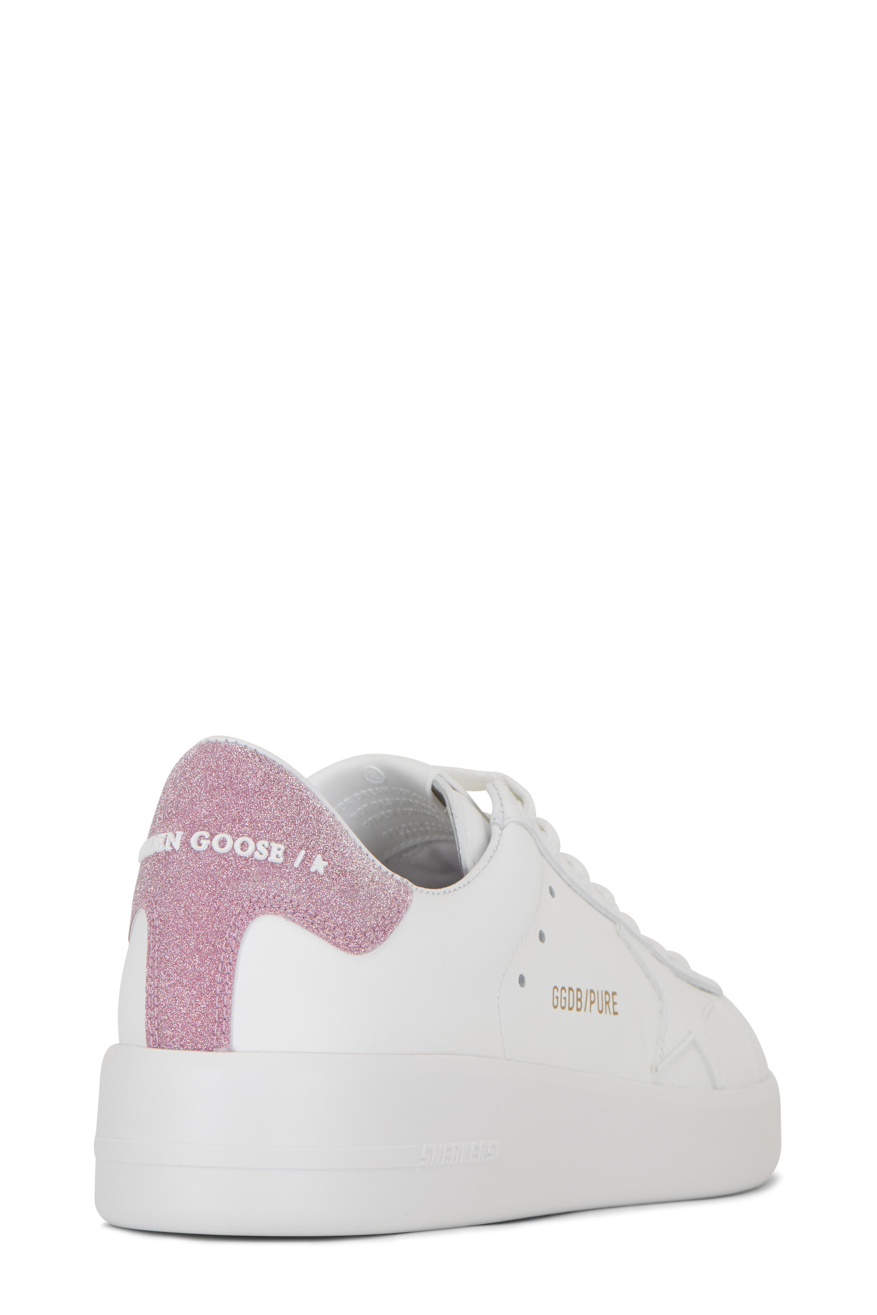 スニーカー Golden  Pure Star Sneaker Golden Goose Pure Star Sneaker in White & Blue | REVOLVE