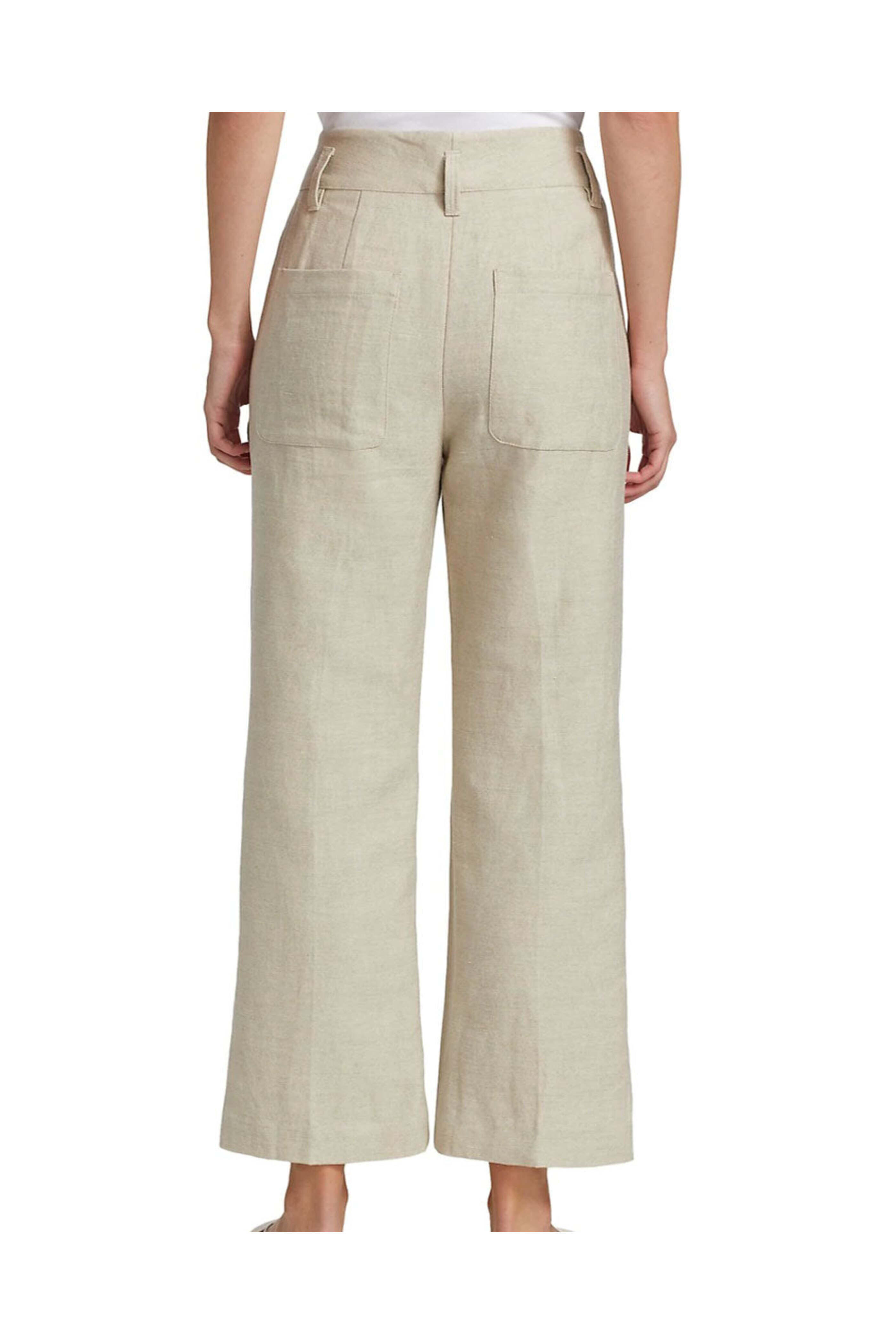 Brunello Cucinelli - Oyster Linen Kick Flare Pant