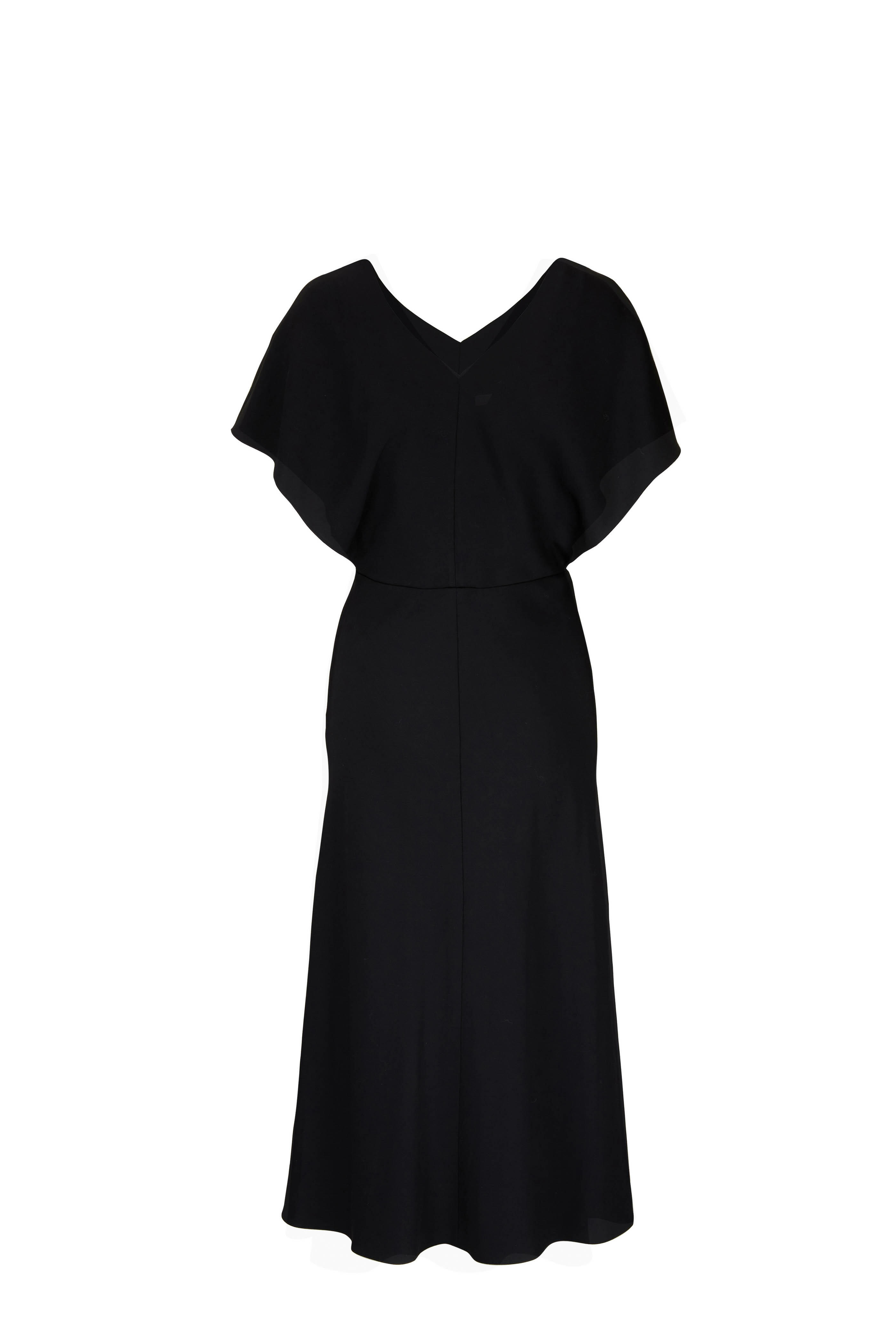 Vince - Black Flutter Sleeve Dress