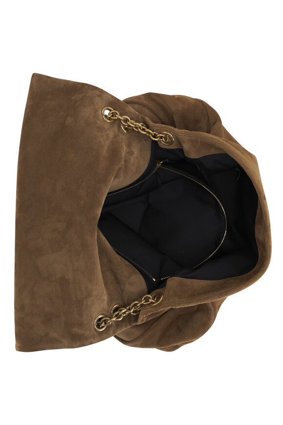 Saint Laurent - Jamie 4.3 Golden Leaf Suede Shoulder Bag