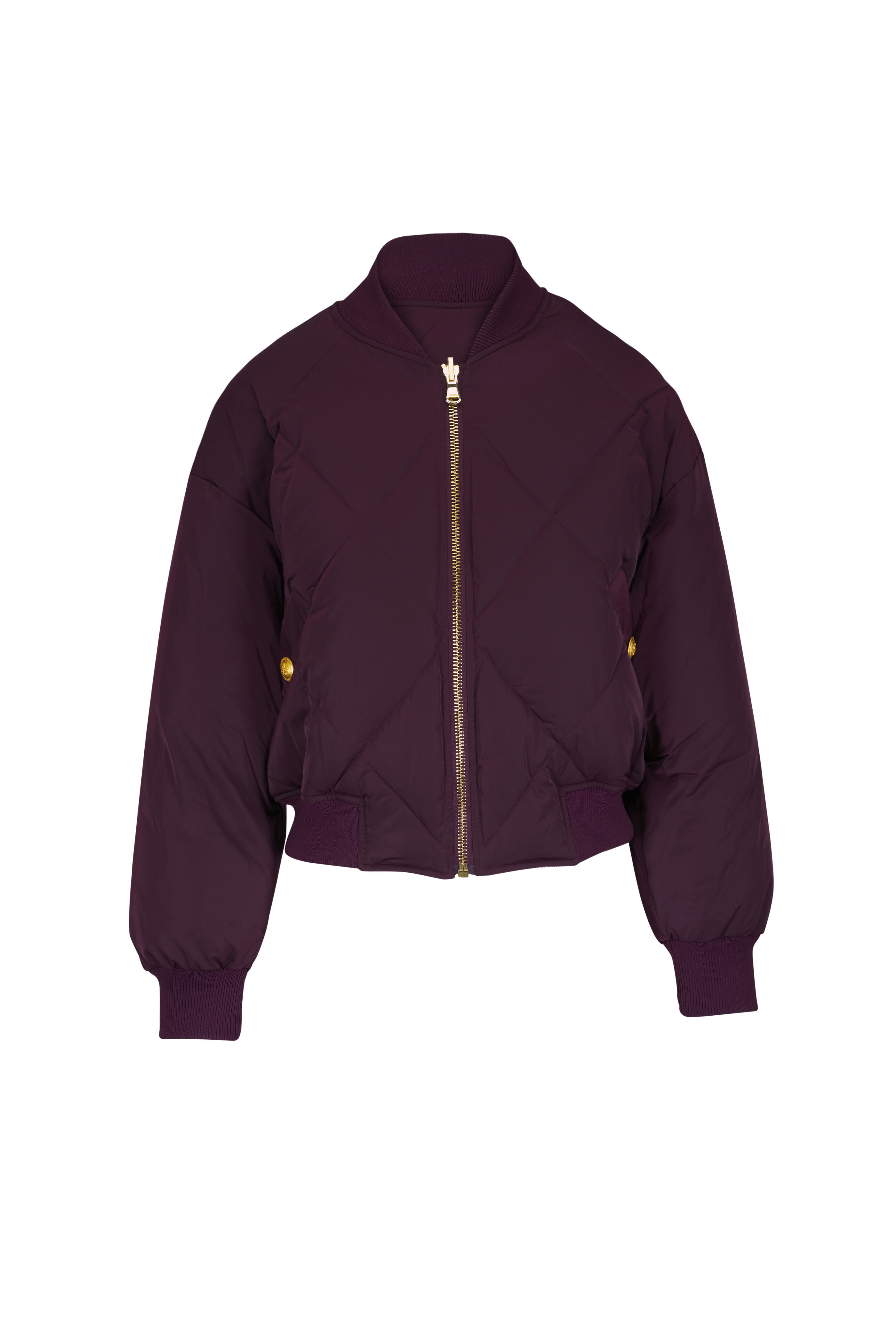 L'Agence - Violeta Reversible Quilted Puffer Bomber Jacket