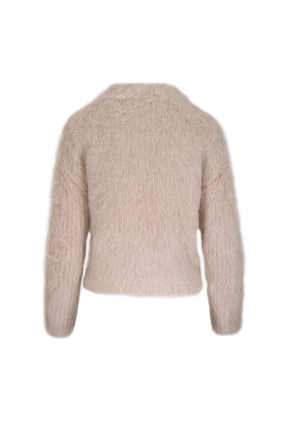 R13 Beige Brown Shrunken Sweater - view 3