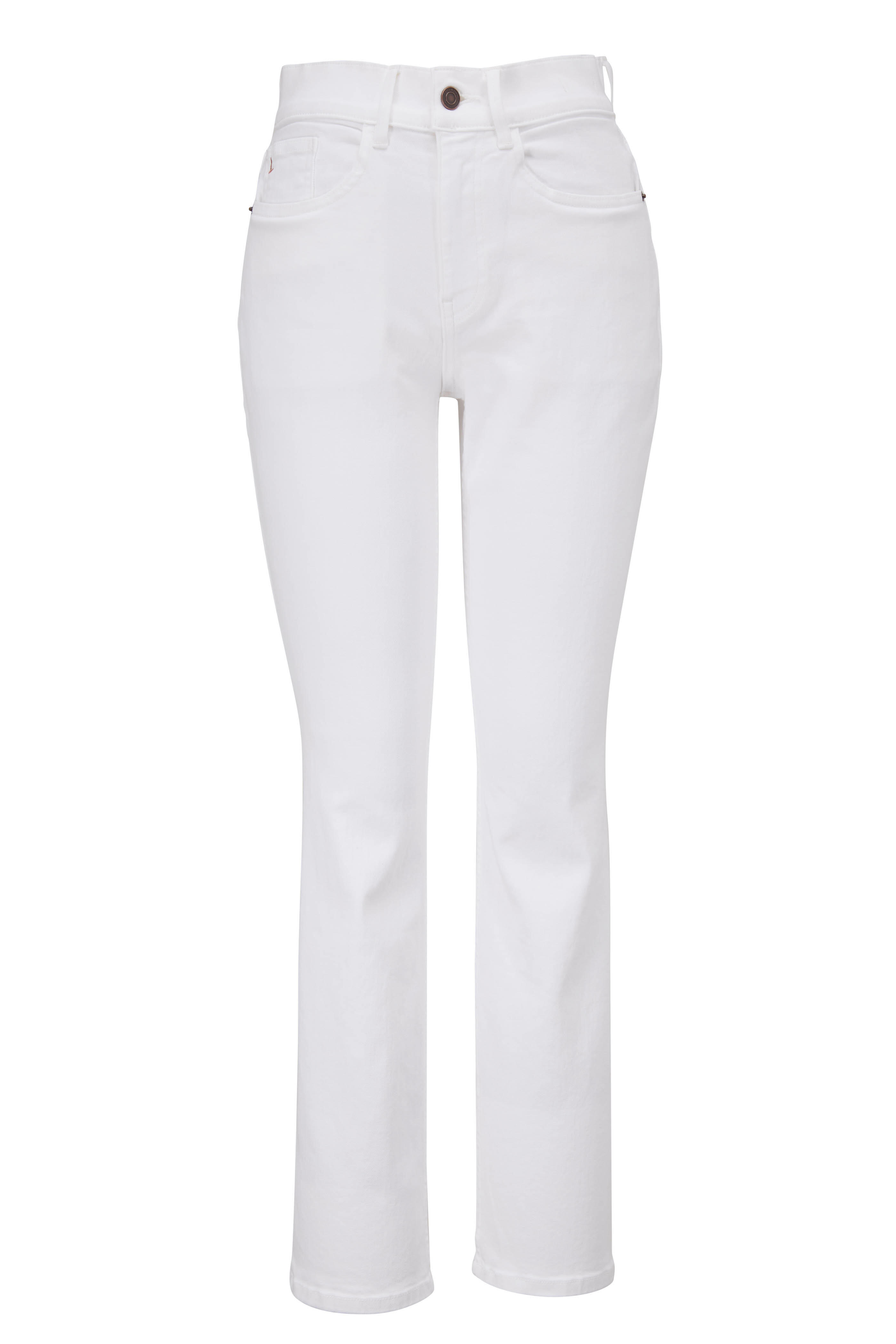 Lafayette 148 New York - Reeve Washed Plaster High-Rise Straight Ankle Jean