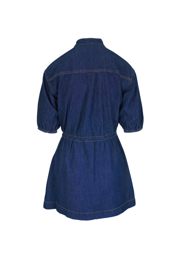 ackermans denim dresses Veronica Beard Akerman Zip Mini Dress