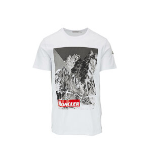MONCLER ホワイト Tシャツ moncler-White_Large_Logo_T-