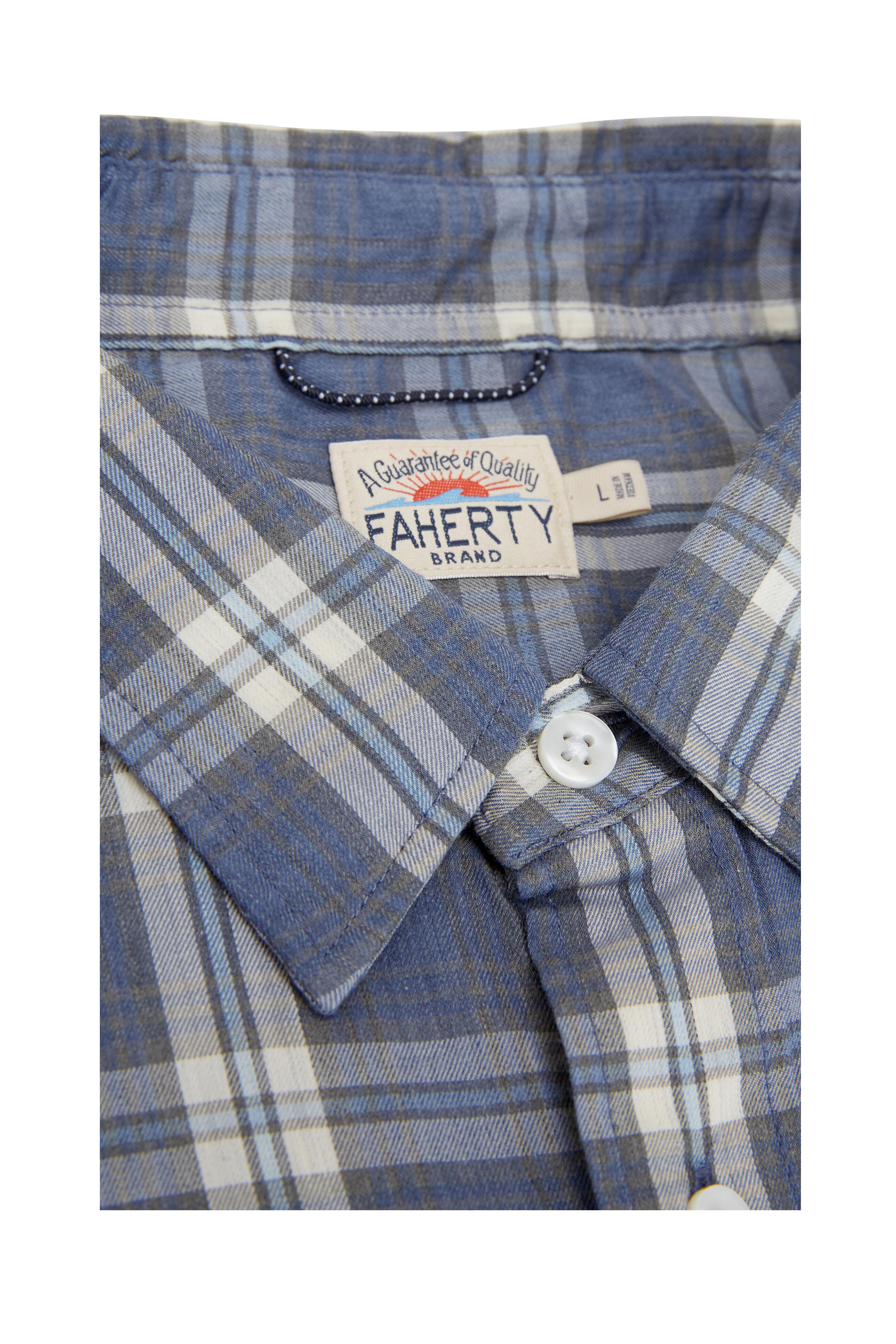 Faherty Brand - The Movement™ Blue Rockport Plaid Button Down