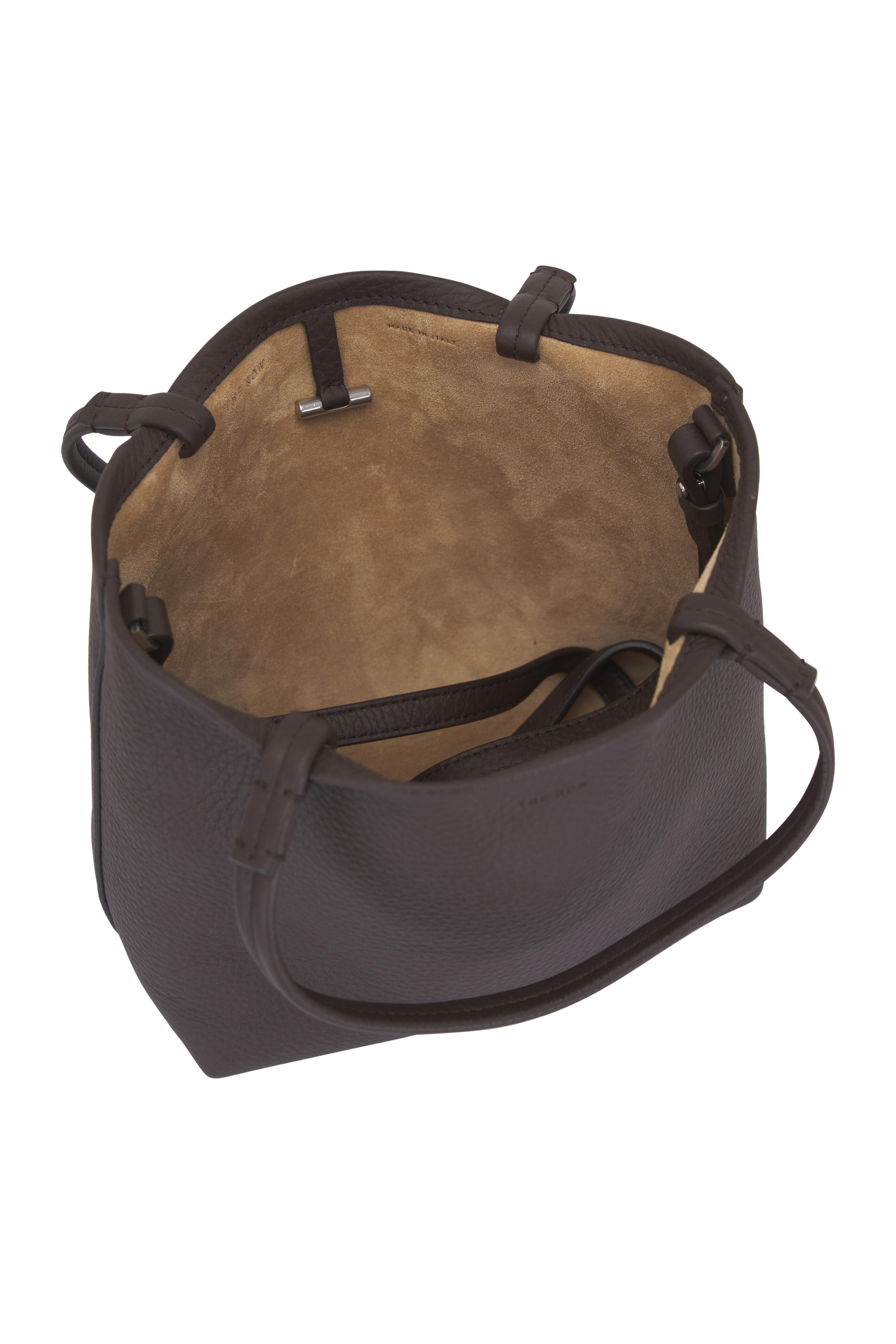 The Row - Small Park Deep Brown Ans Leather Tote