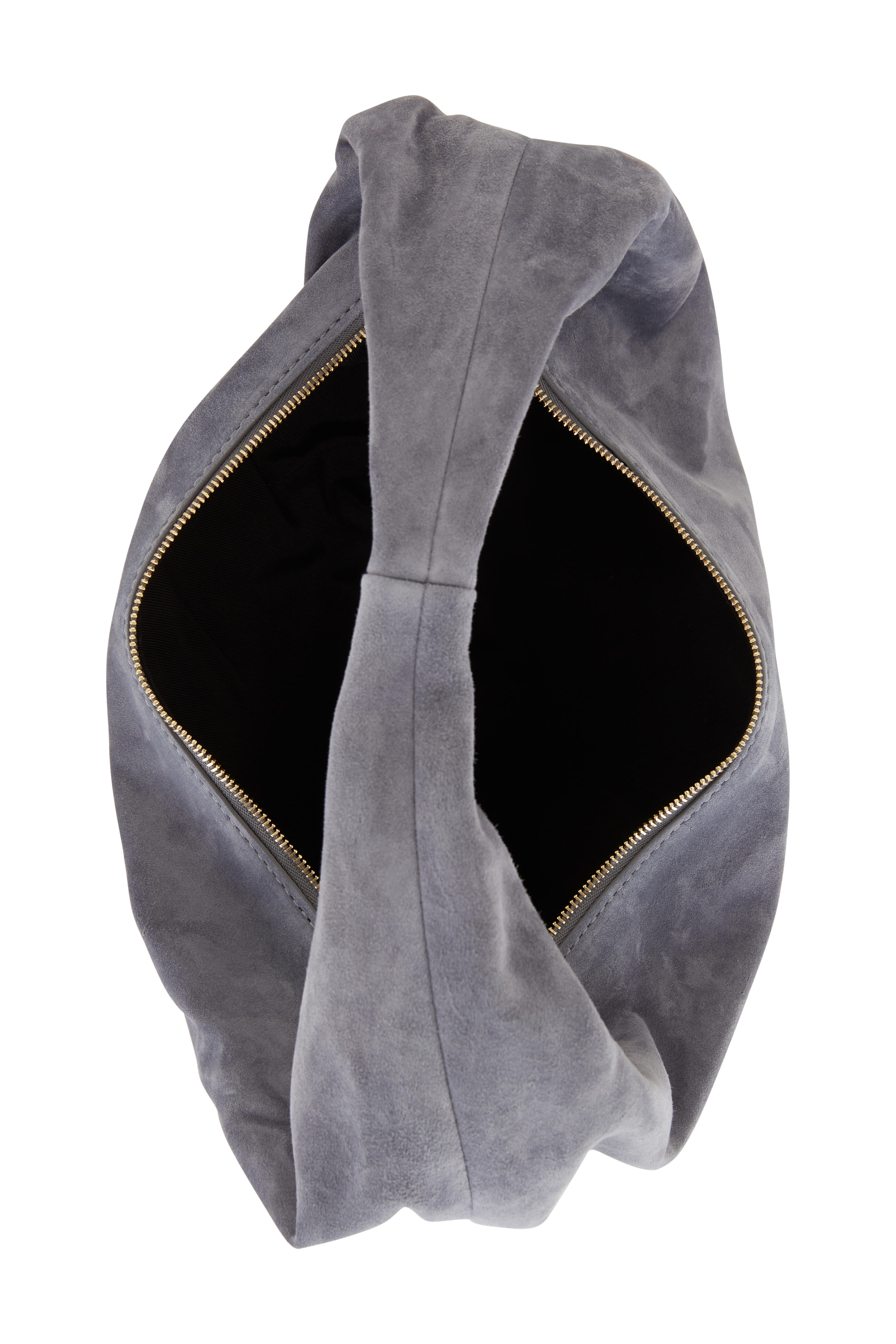 Khaite - Olivia Slate Suede Medium Hobo