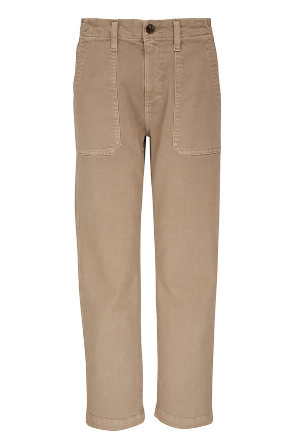 AG Analeigh Sulfur Desert Taupe Crop Jean
