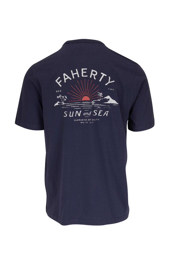 Faherty Brand - Sun & Sea Blue Nights Graphic T-Shirt