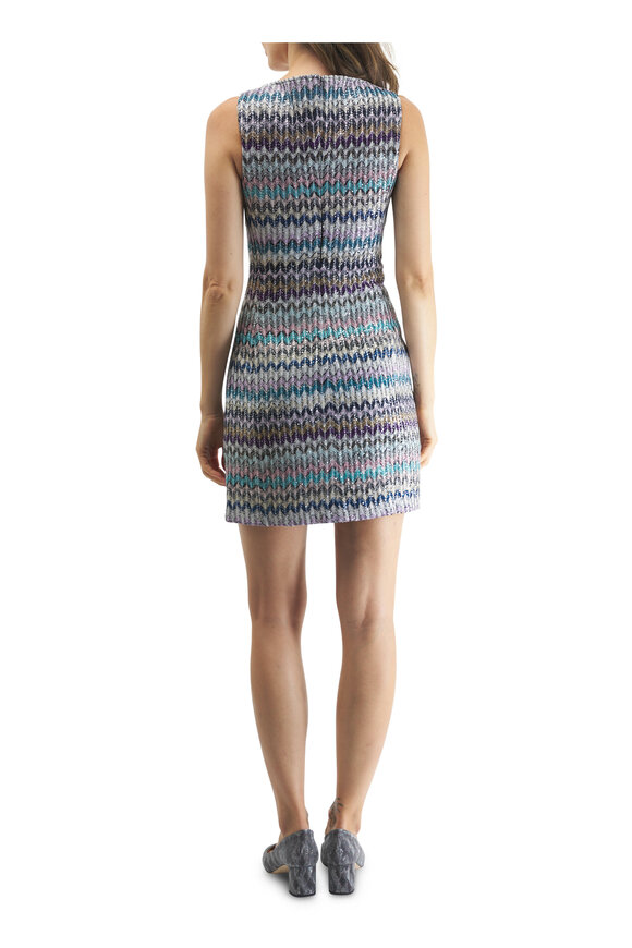 Missoni - Chevron Rose Multi Mini Dress 