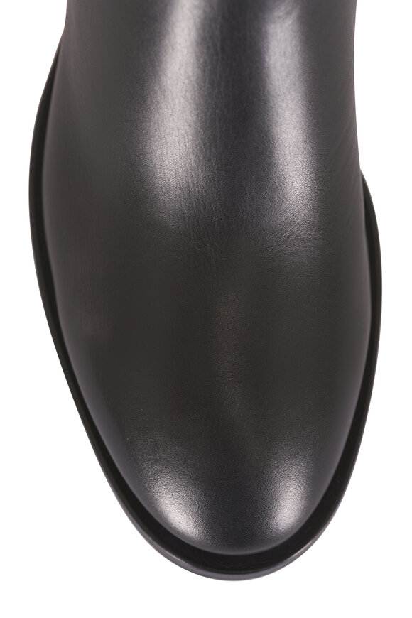 Santoni Black Leather Tall Boot - view 4
