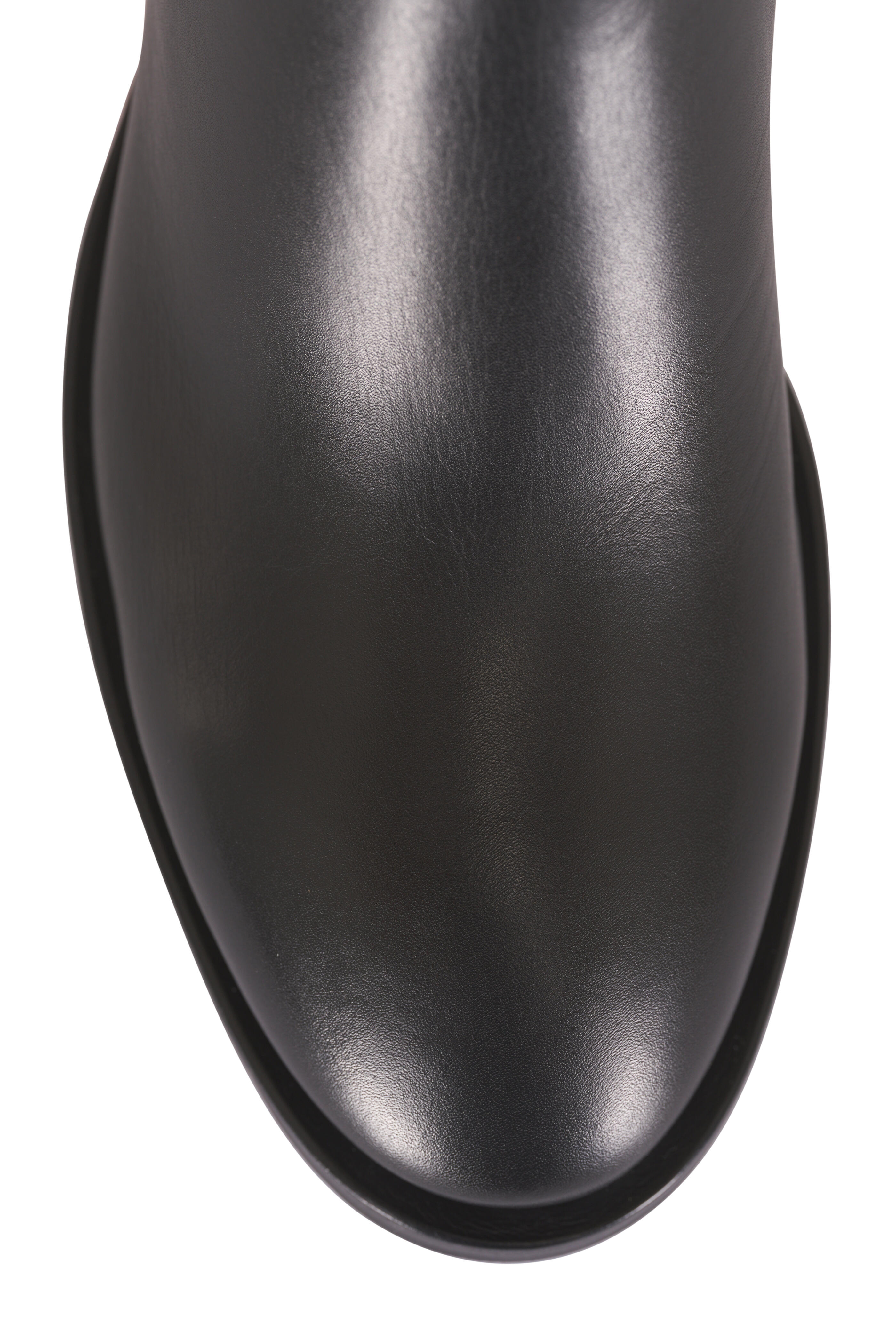 Santoni - Black Leather Tall Boot - view 4