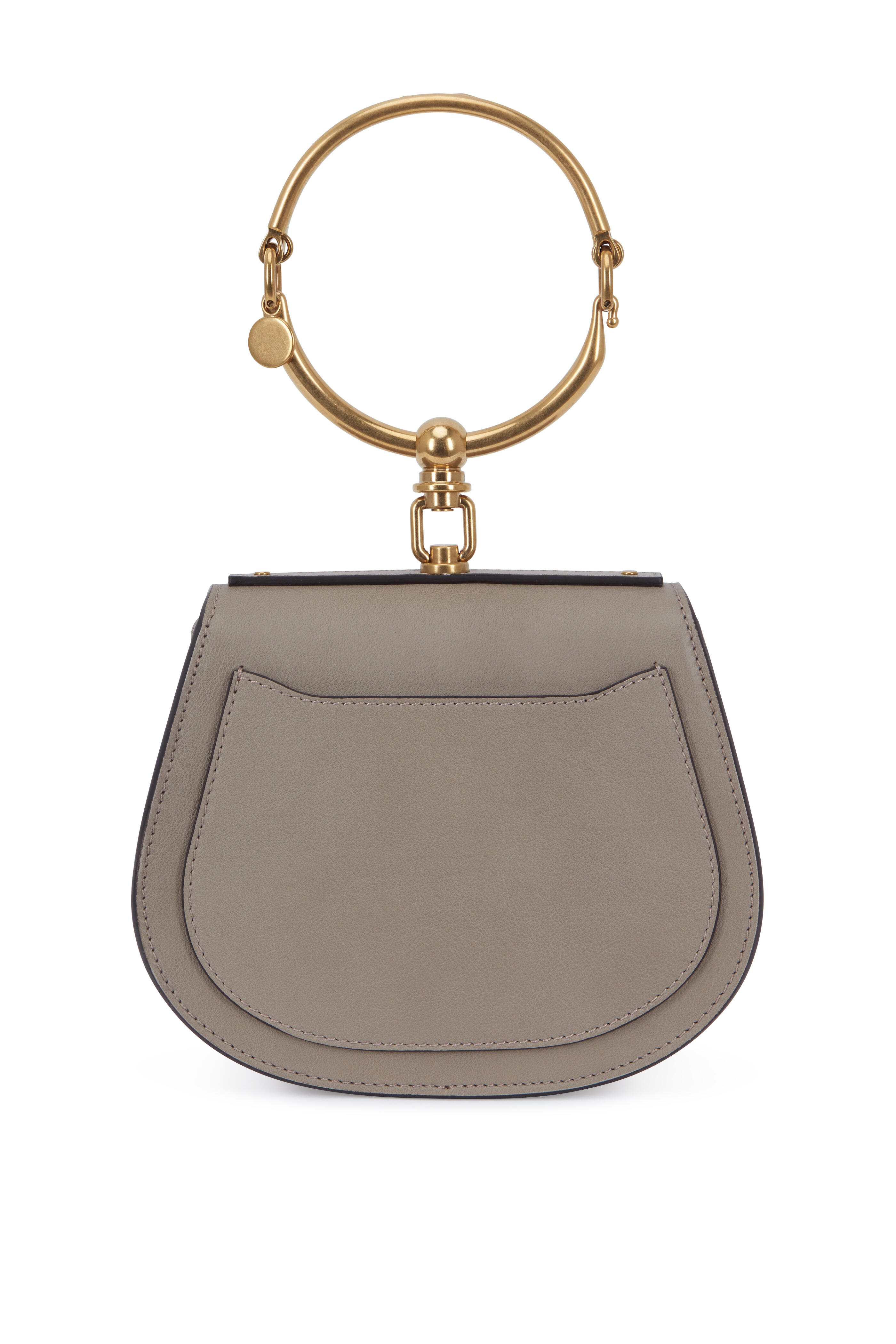Chloé Motty Gray Nile Bracelet Leather Crossbody Bag, Best Price and  Reviews