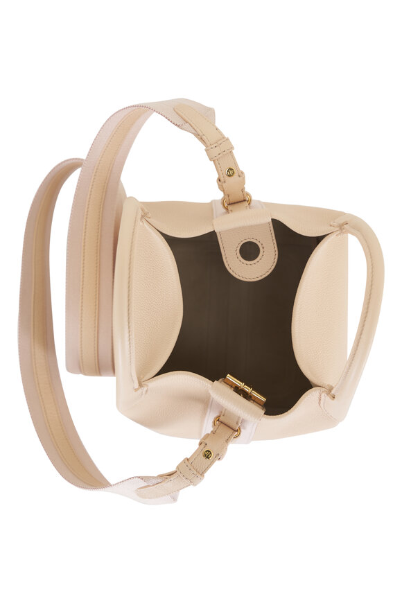 Loro Piana - Small Bale Creamed Honey & Sun Gold Bucket Bag