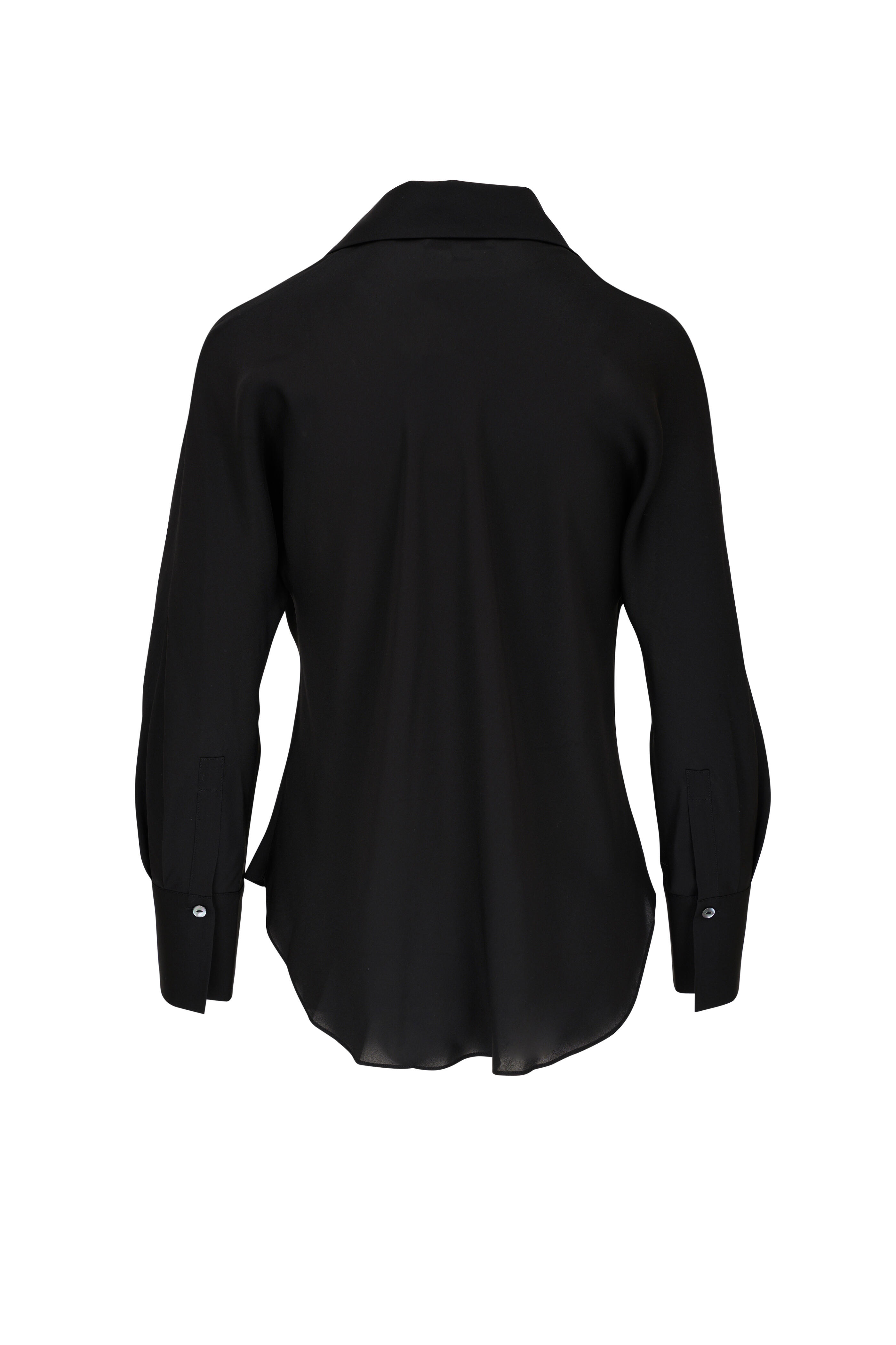 Vince - Black Silk V-Neck Bias Blouse | Mitchell Stores