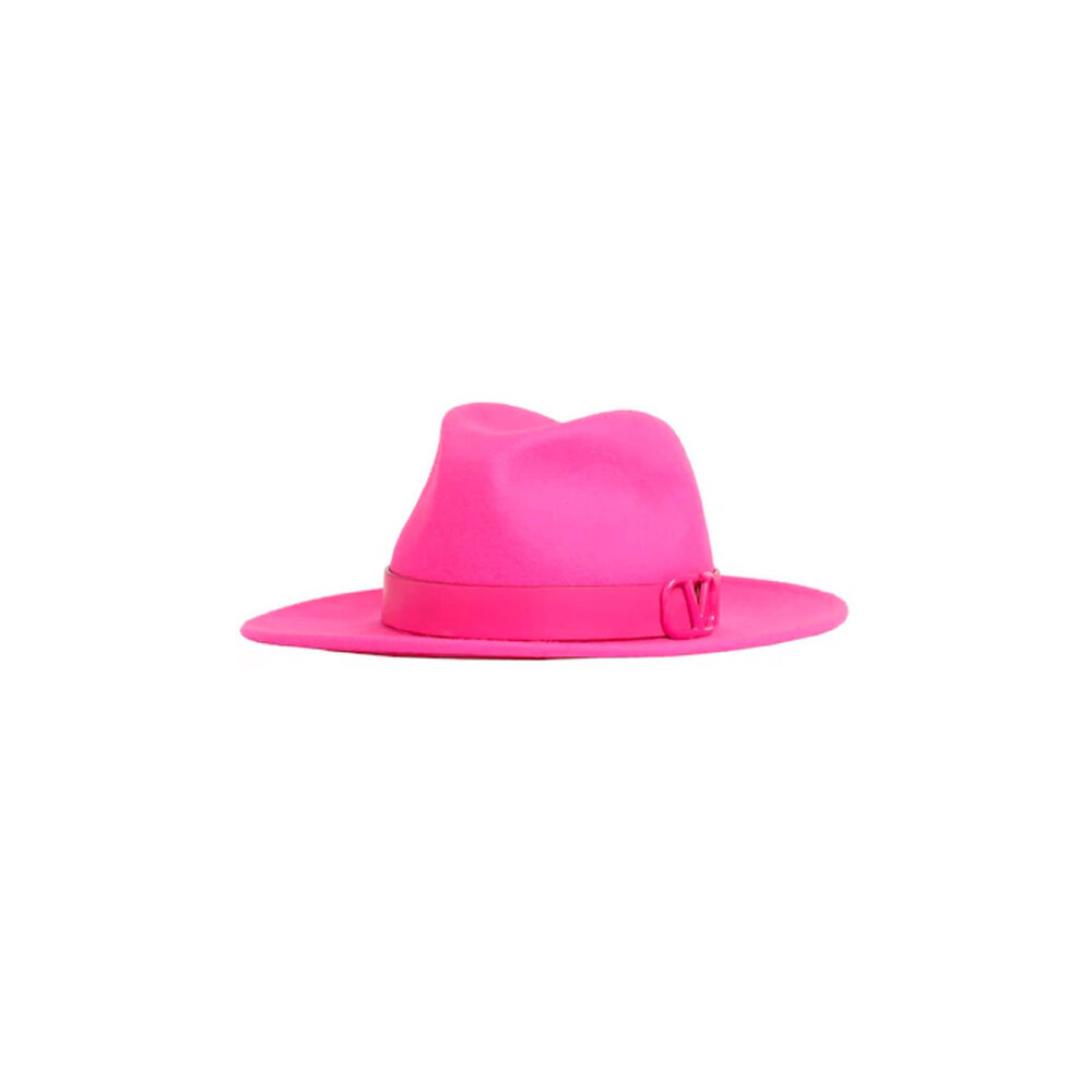 Valentino V Logo Signature Bucket Hat Pink PP Valentino Garavani Valentino V Logo Signature Bucket Hat in  main image 4