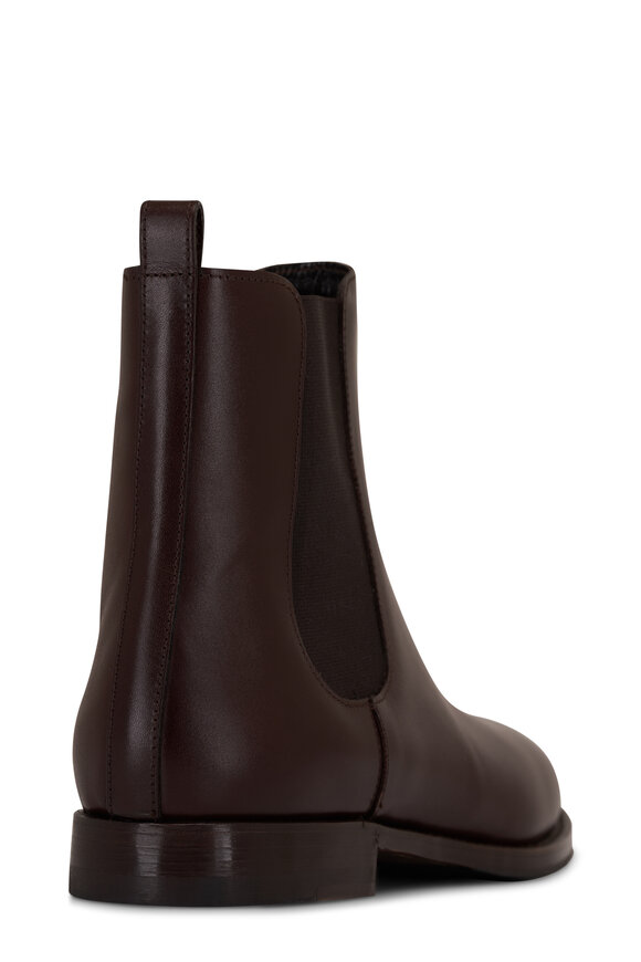 Manolo Blahnik - Chelsea Dark Brown Leather Boot