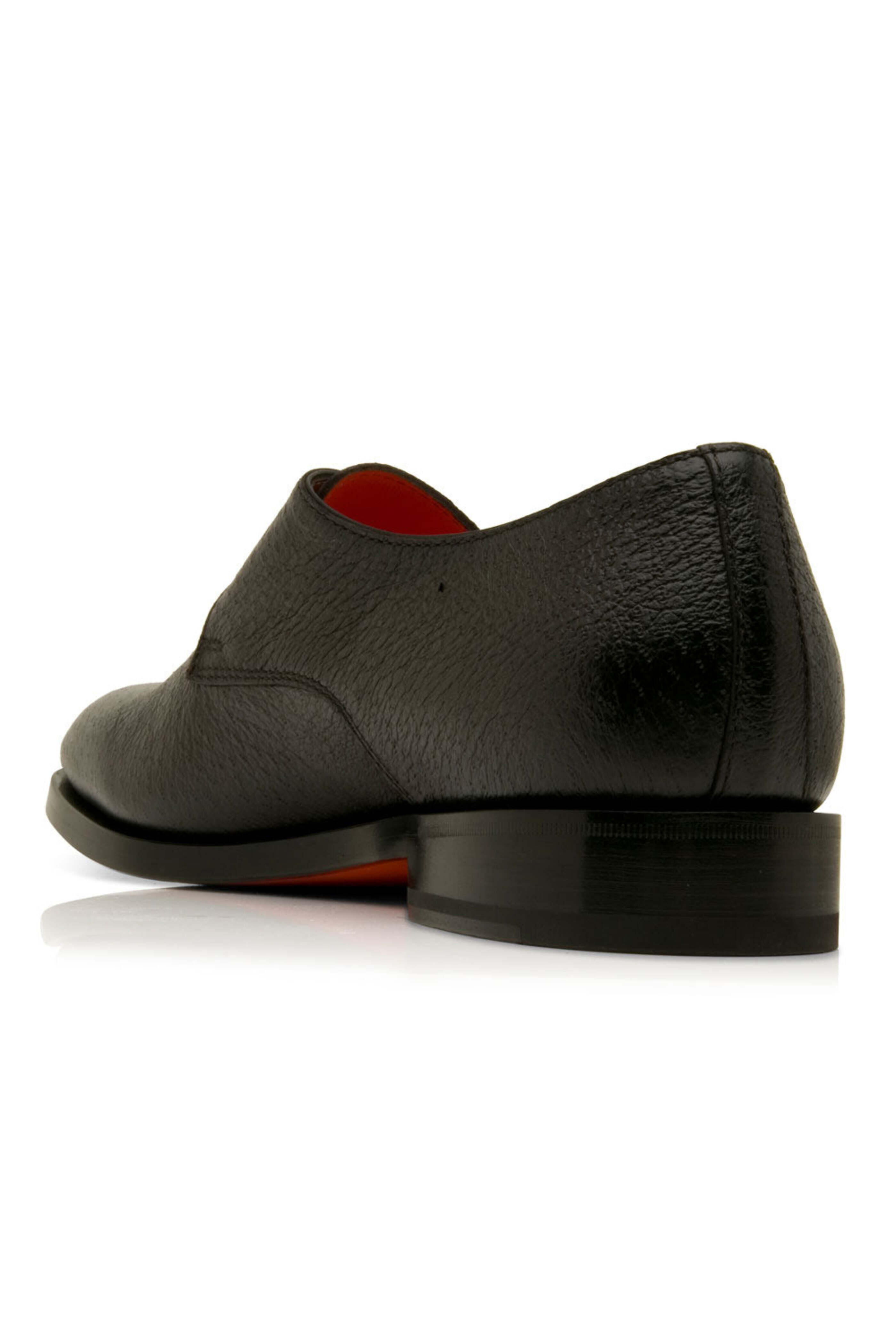 Santoni - Single Buckle Monk Strap in Dark Brown
